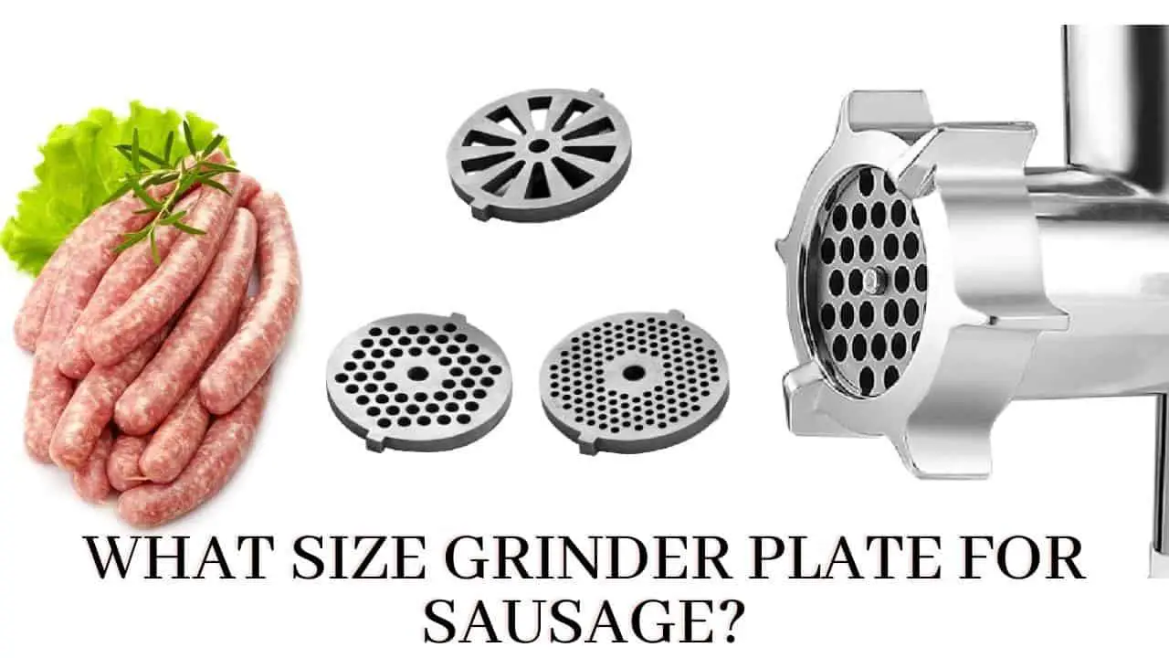 What size grinder plate for sausage