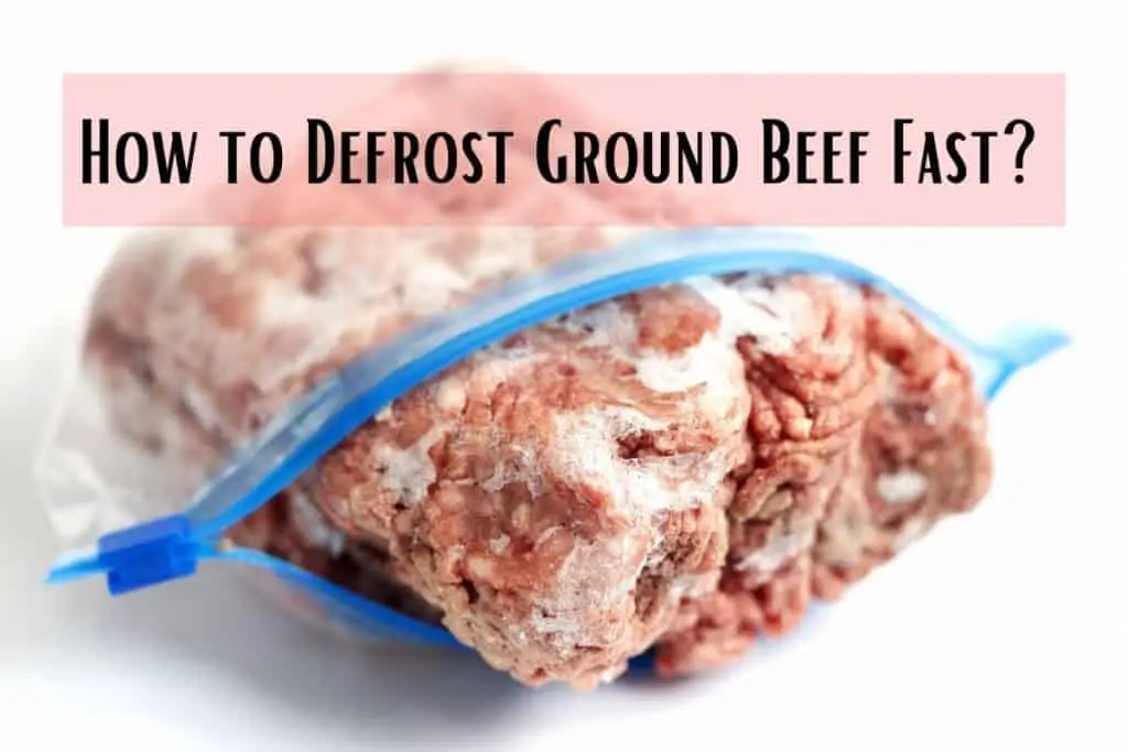 How to defrost ground beef fast