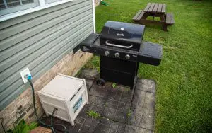 Grill on Paving Stone